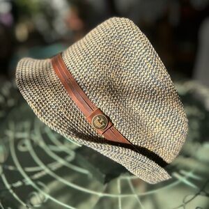 Good in Brothers of San Fransisco Tan and Brown Fedora Hat